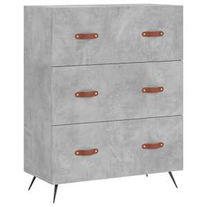 Skříň highboard betonově šedá 69,5x34x180 cm kompozitní dřevo - obrázek 7