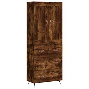 Skříň highboard kouřový dub 69,5 x 34 x 180 cm kompozitní dřevo - obrázek 2