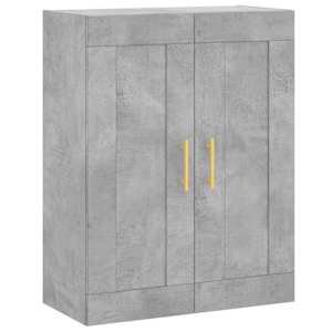 Skříň highboard betonově šedá 69,5x34x180 cm kompozitní dřevo - obrázek 5