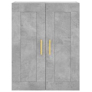 Skříň highboard betonově šedá 69,5x34x180 cm kompozitní dřevo - obrázek 6