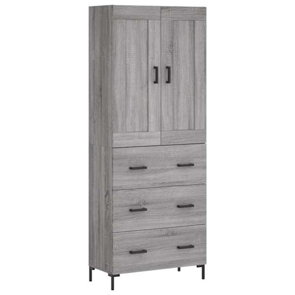 vidaXL k&otilde;rge kapp, hall Sonoma tamm, 69,5 x 34 x 180 cm, tehispuit