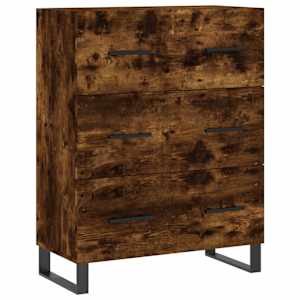 Skříň highboard kouřový dub 69,5 x 34 x 180 cm kompozitní dřevo - obrázek 7