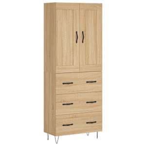 Skříň highboard dub sonoma 69,5 x 34 x 180 cm kompozitní dřevo - obrázek 2