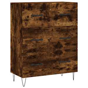 Skříň highboard kouřový dub 69,5 x 34 x 180 cm kompozitní dřevo - obrázek 7
