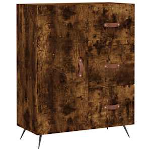Skříň highboard kouřový dub 69,5 x 34 x 180 cm kompozitní dřevo - obrázek 7