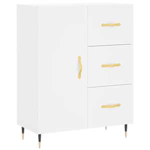 Skříň highboard bílá 69,5 x 34 x 180 cm kompozitní dřevo - obrázek 7