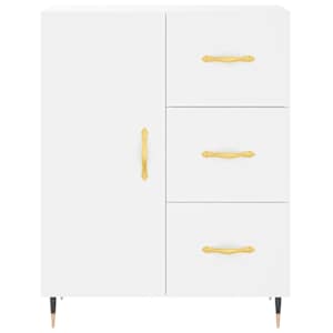 Skříň highboard bílá 69,5 x 34 x 180 cm kompozitní dřevo - obrázek 8