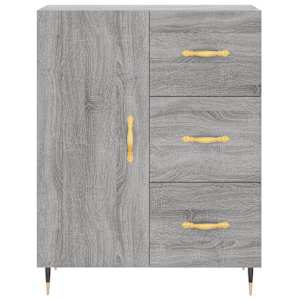 Skříň highboard šedá sonoma 69,5 x 34 x 180 cm kompozitní dřevo - obrázek 8