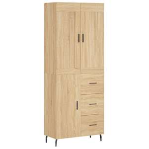 Skříň highboard dub sonoma 69,5 x 34 x 180 cm kompozitní dřevo - obrázek 2