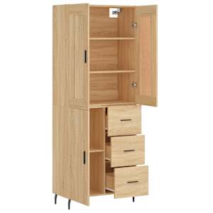 Skříň highboard dub sonoma 69,5 x 34 x 180 cm kompozitní dřevo - obrázek 4