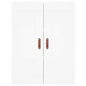 Skříň highboard bílá 69,5 x 34 x 180 cm kompozitní dřevo - obrázek 5