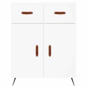 Skříň highboard bílá 69,5 x 34 x 180 cm kompozitní dřevo - obrázek 7