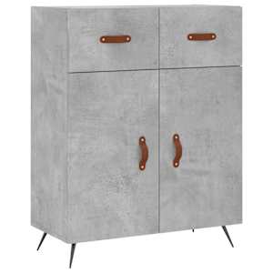 Skříň highboard betonově šedá 69,5x34x180 cm kompozitní dřevo - obrázek 7