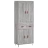 vidaXL k&otilde;rge kapp, hall Sonoma tamm, 69,5 x 34 x 180 cm, tehispuit