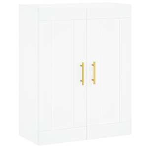 Skříň highboard bílá 69,5 x 34 x 180 cm kompozitní dřevo - obrázek 5
