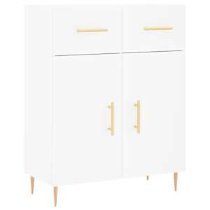 Skříň highboard bílá 69,5 x 34 x 180 cm kompozitní dřevo - obrázek 7