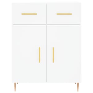 Skříň highboard bílá 69,5 x 34 x 180 cm kompozitní dřevo - obrázek 8