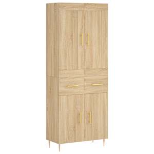 Skříň highboard dub sonoma 69,5 x 34 x 180 cm kompozitní dřevo - obrázek 2