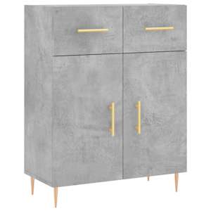 Skříň highboard betonově šedá 69,5x34x180 cm kompozitní dřevo - obrázek 7