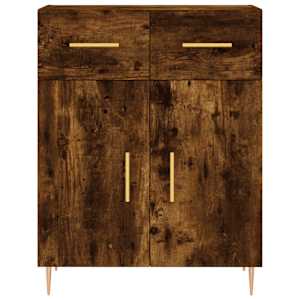 Skříň highboard kouřový dub 69,5 x 34 x 180 cm kompozitní dřevo - obrázek 8