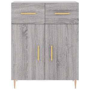 Skříň highboard šedá sonoma 69,5 x 34 x 180 cm kompozitní dřevo - obrázek 8