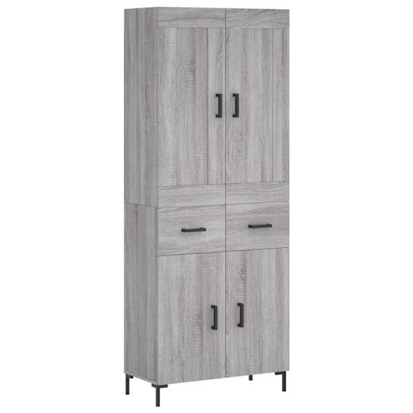 vidaXL k&otilde;rge kapp, hall Sonoma tamm, 69,5 x 34 x 180 cm, tehispuit