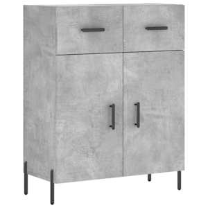Skříň highboard betonově šedá 69,5x34x180 cm kompozitní dřevo - obrázek 7