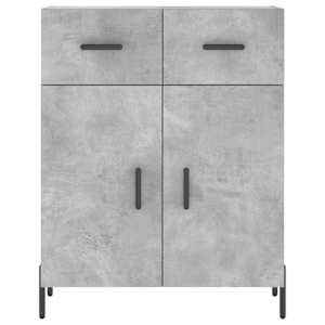 Skříň highboard betonově šedá 69,5x34x180 cm kompozitní dřevo - obrázek 8