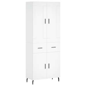 Skříň highboard bílá 69,5 x 34 x 180 cm kompozitní dřevo - obrázek 2
