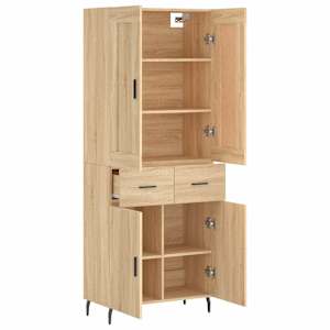 Skříň highboard dub sonoma 69,5 x 34 x 180 cm kompozitní dřevo - obrázek 4