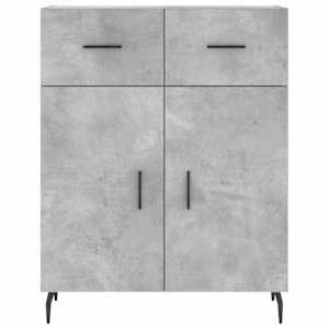 Skříň highboard betonově šedá 69,5x34x180 cm kompozitní dřevo - obrázek 8