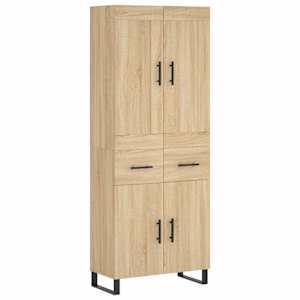 Skříň highboard dub sonoma 69,5 x 34 x 180 cm kompozitní dřevo - obrázek 2