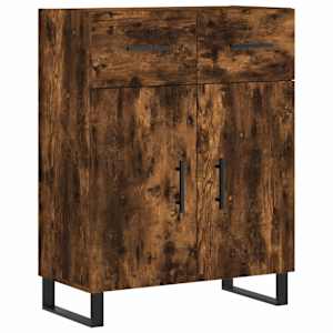 Skříň highboard kouřový dub 69,5 x 34 x 180 cm kompozitní dřevo - obrázek 7