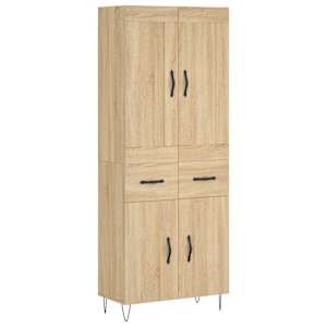 Skříň highboard dub sonoma 69,5 x 34 x 180 cm kompozitní dřevo - obrázek 2