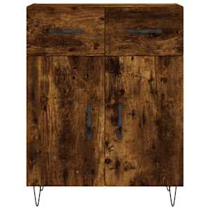 Skříň highboard kouřový dub 69,5 x 34 x 180 cm kompozitní dřevo - obrázek 8