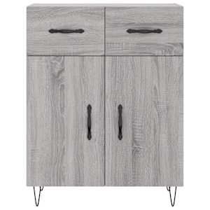 Skříň highboard šedá sonoma 69,5 x 34 x 180 cm kompozitní dřevo - obrázek 8