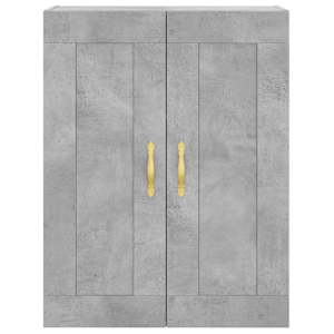 Skříň highboard betonově šedá 69,5x34x180 cm kompozitní dřevo - obrázek 6