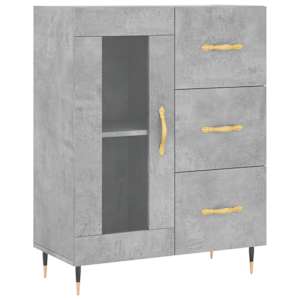 Skříň highboard betonově šedá 69,5x34x180 cm kompozitní dřevo - obrázek 7
