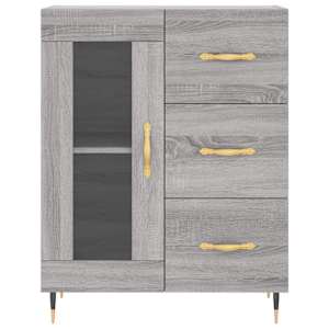 Skříň highboard šedá sonoma 69,5 x 34 x 180 cm kompozitní dřevo - obrázek 8