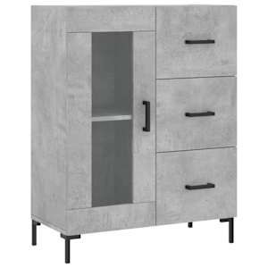 Skříň highboard betonově šedá 69,5x34x180 cm kompozitní dřevo - obrázek 7