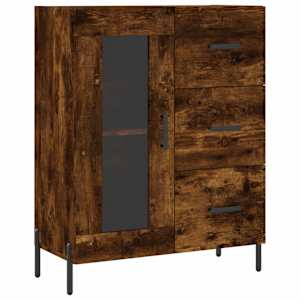 Skříň highboard kouřový dub 69,5 x 34 x 180 cm kompozitní dřevo - obrázek 7