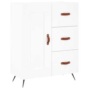 Skříň highboard bílá 69,5 x 34 x 180 cm kompozitní dřevo - obrázek 6