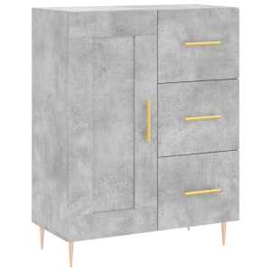 Skříň highboard betonově šedá 69,5x34x180 cm kompozitní dřevo - obrázek 7