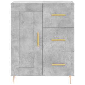 Skříň highboard betonově šedá 69,5x34x180 cm kompozitní dřevo - obrázek 8