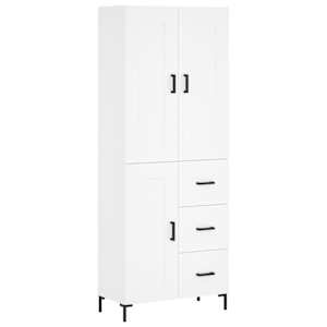 Skříň highboard bílá 69,5 x 34 x 180 cm kompozitní dřevo - obrázek 2