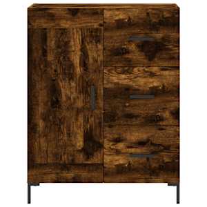 Skříň highboard kouřový dub 69,5 x 34 x 180 cm kompozitní dřevo - obrázek 8