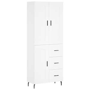 Skříň highboard bílá 69,5 x 34 x 180 cm kompozitní dřevo - obrázek 2