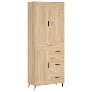 Skříň highboard dub sonoma 69,5 x 34 x 180 cm kompozitní dřevo - obrázek 2