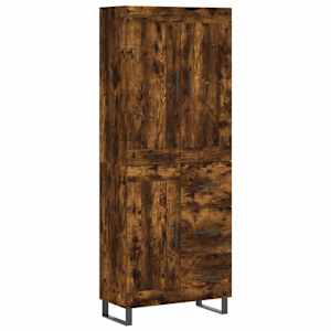 Skříň highboard kouřový dub 69,5 x 34 x 180 cm kompozitní dřevo - obrázek 2