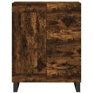 Skříň highboard kouřový dub 69,5 x 34 x 180 cm kompozitní dřevo - obrázek 8